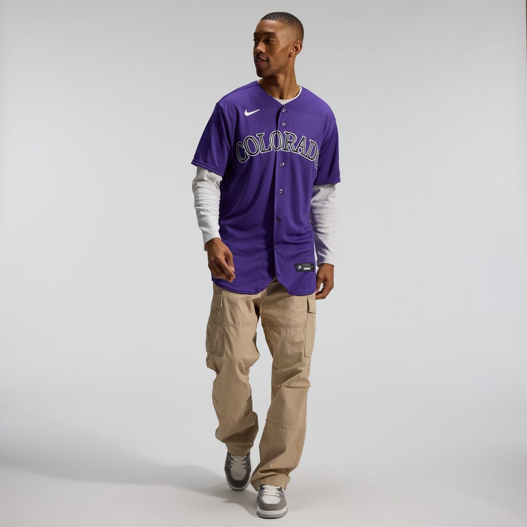 Colorado Rockies Purple Alternate Authentic Baseball Jersey | MLB Baseball Jersey