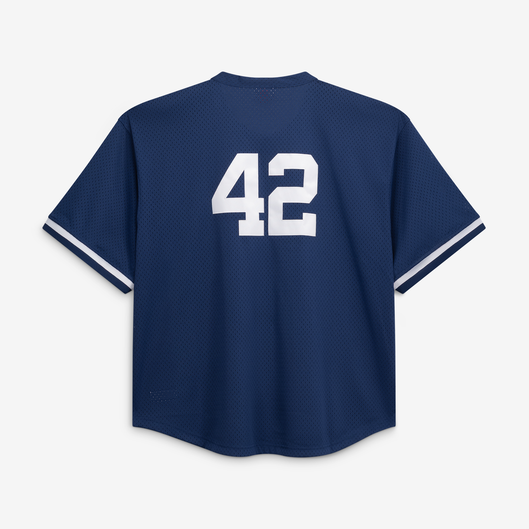 New York Yankees Mariano Rivera Navy Cooperstown Collection Big & Tall Mesh Batting Practice Baseball Jersey | MLB Baseball Jersey