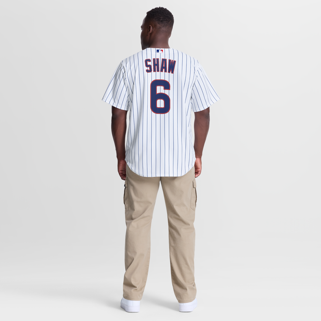 Chicago Cubs Matt Shaw White Home Replica Baseball Jersey | MLB Baseball Jersey