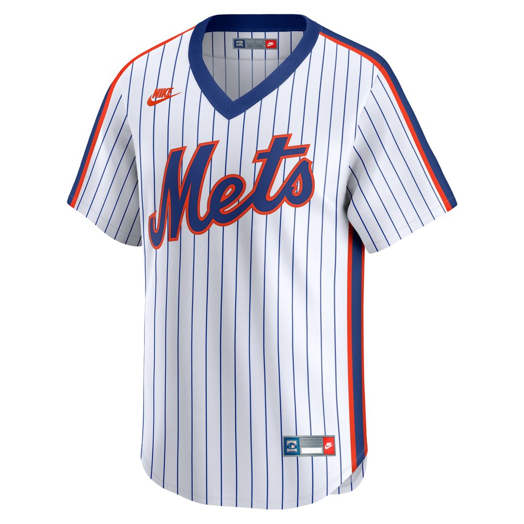 New York Mets White Cooperstown Collection Limited Baseball Jersey | MLB Baseball Jersey