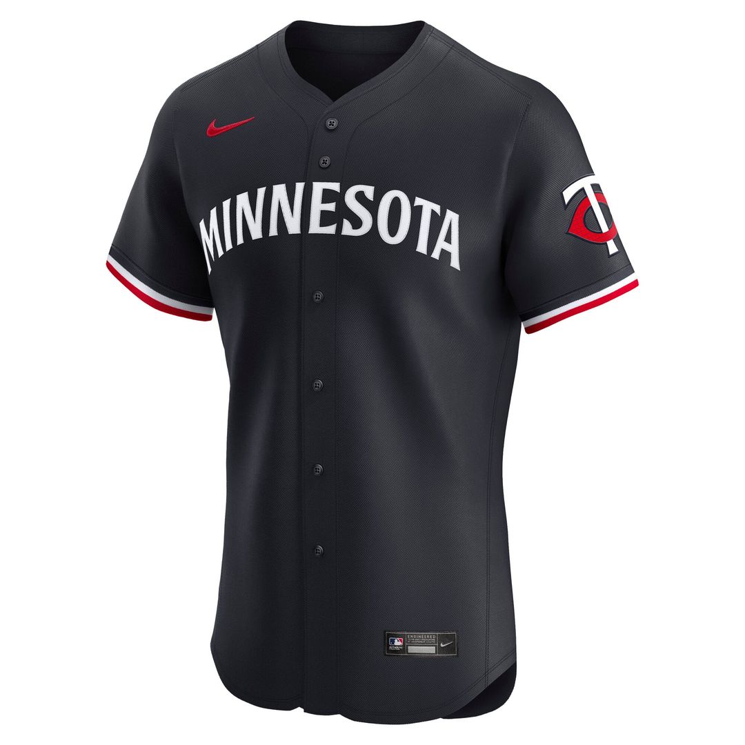 Minnesota Twins Navy Alternate 2 Elite Baseball Jersey | MLB Baseball Jersey