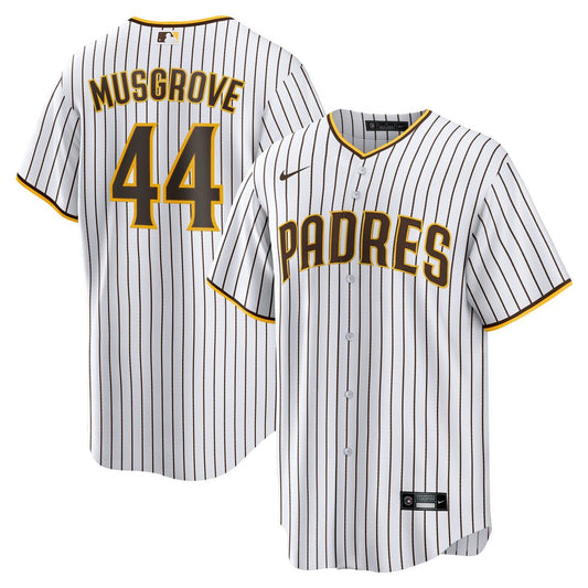 San Diego Padres Joe Musgrove White Home Replica Baseball Jersey