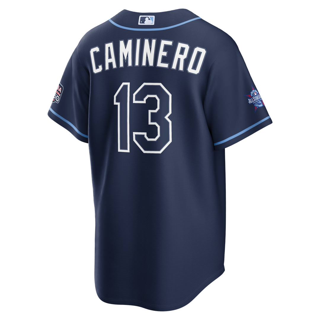 2026 All-Star Game Men's Tampa Bay Rays Junior Caminero Navy Replica Baseball Jersey | MLB Baseball Jersey