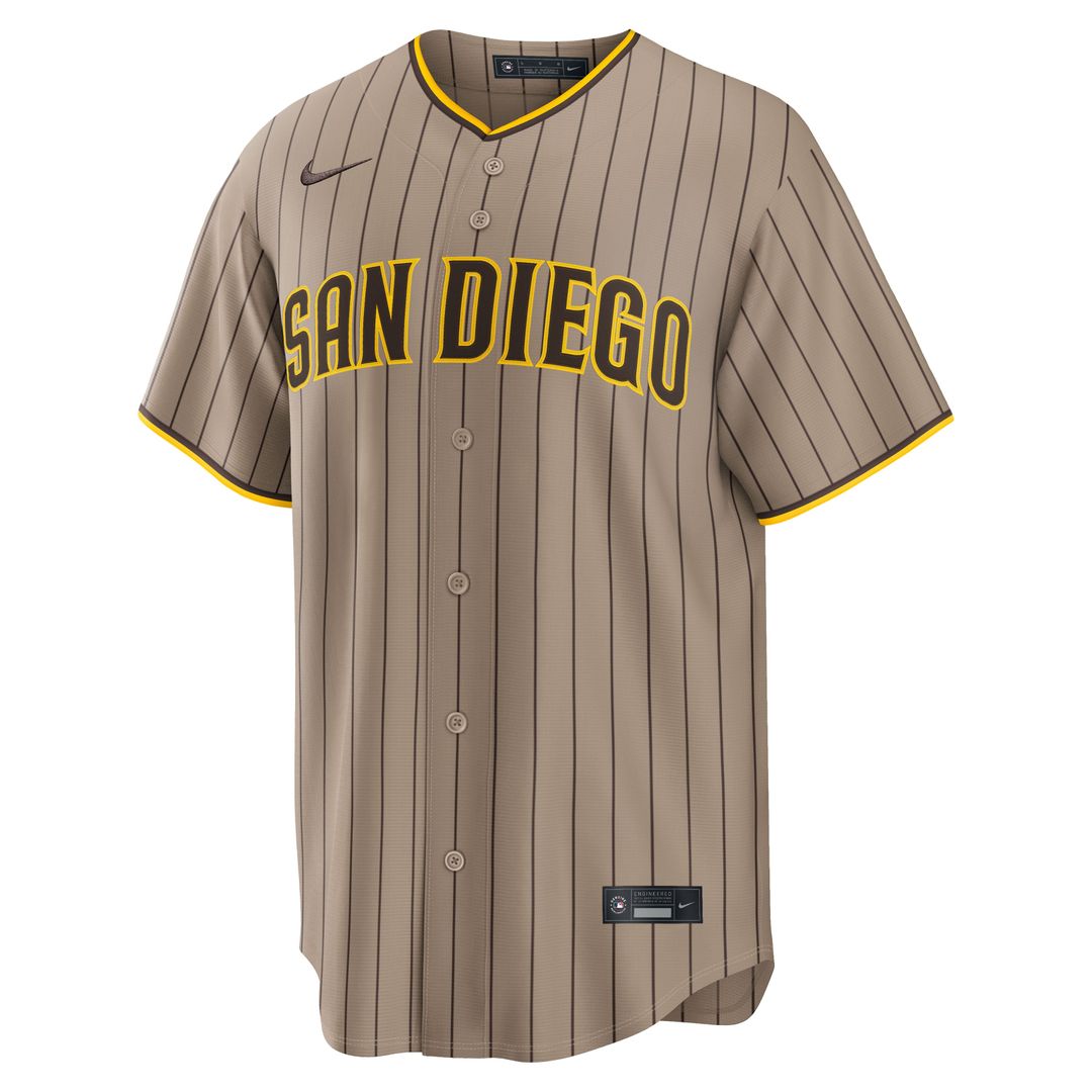 San Diego Padres Fernando Tatis Jr. Brown Road Replica Baseball Jersey | MLB Baseball Jersey