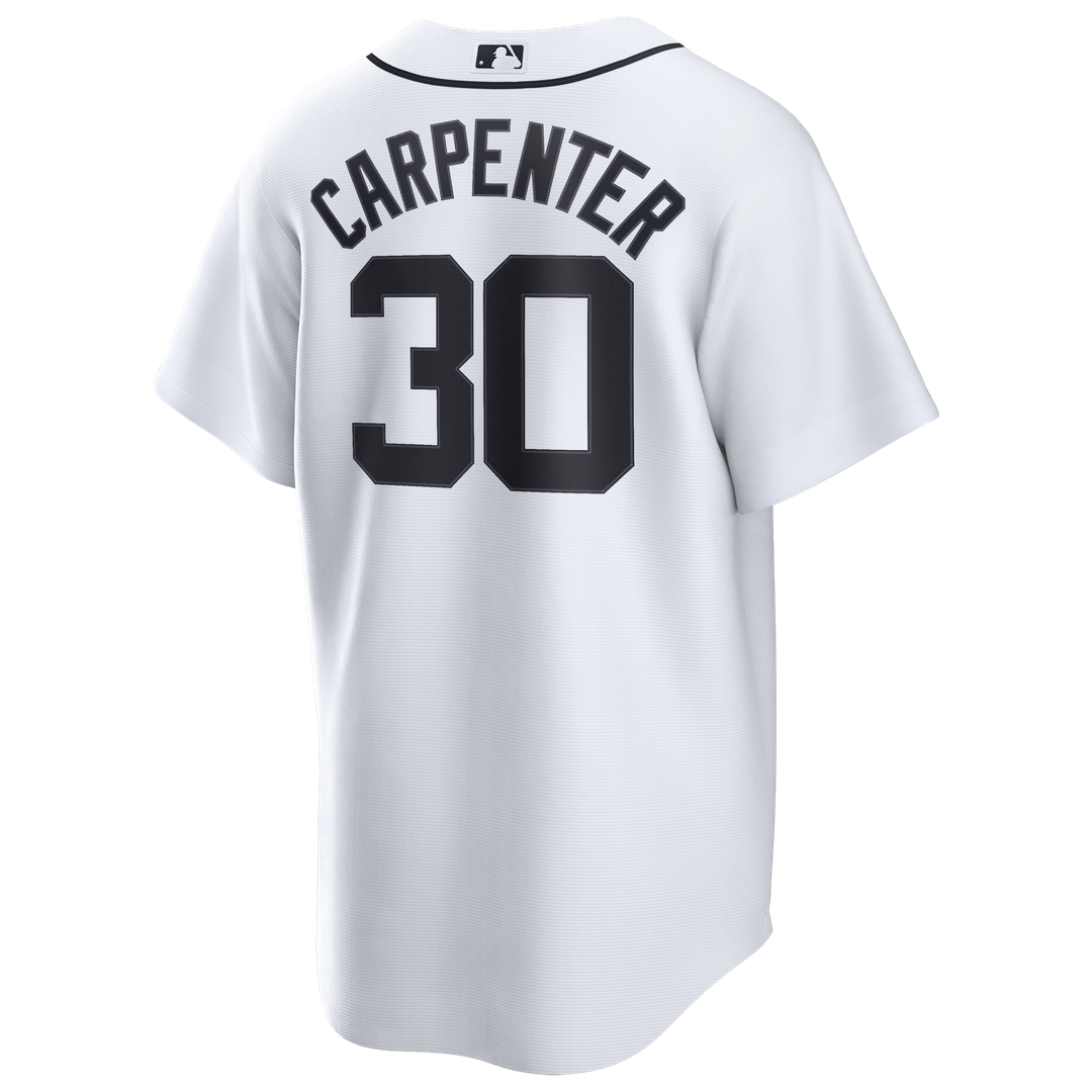 Detroit Tigers Kerry Carpenter White Home Replica Baseball Jersey | MLB Baseball Jersey