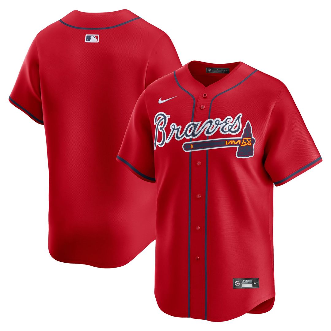 Atlanta Braves Red Alternate Limited Baseball Jersey
