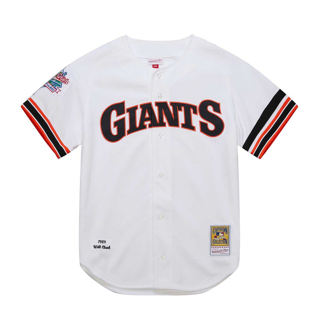 San Francisco Giants Will Clark White Cooperstown Collection 1989 Authentic Baseball Jersey | MLB Baseball Jersey