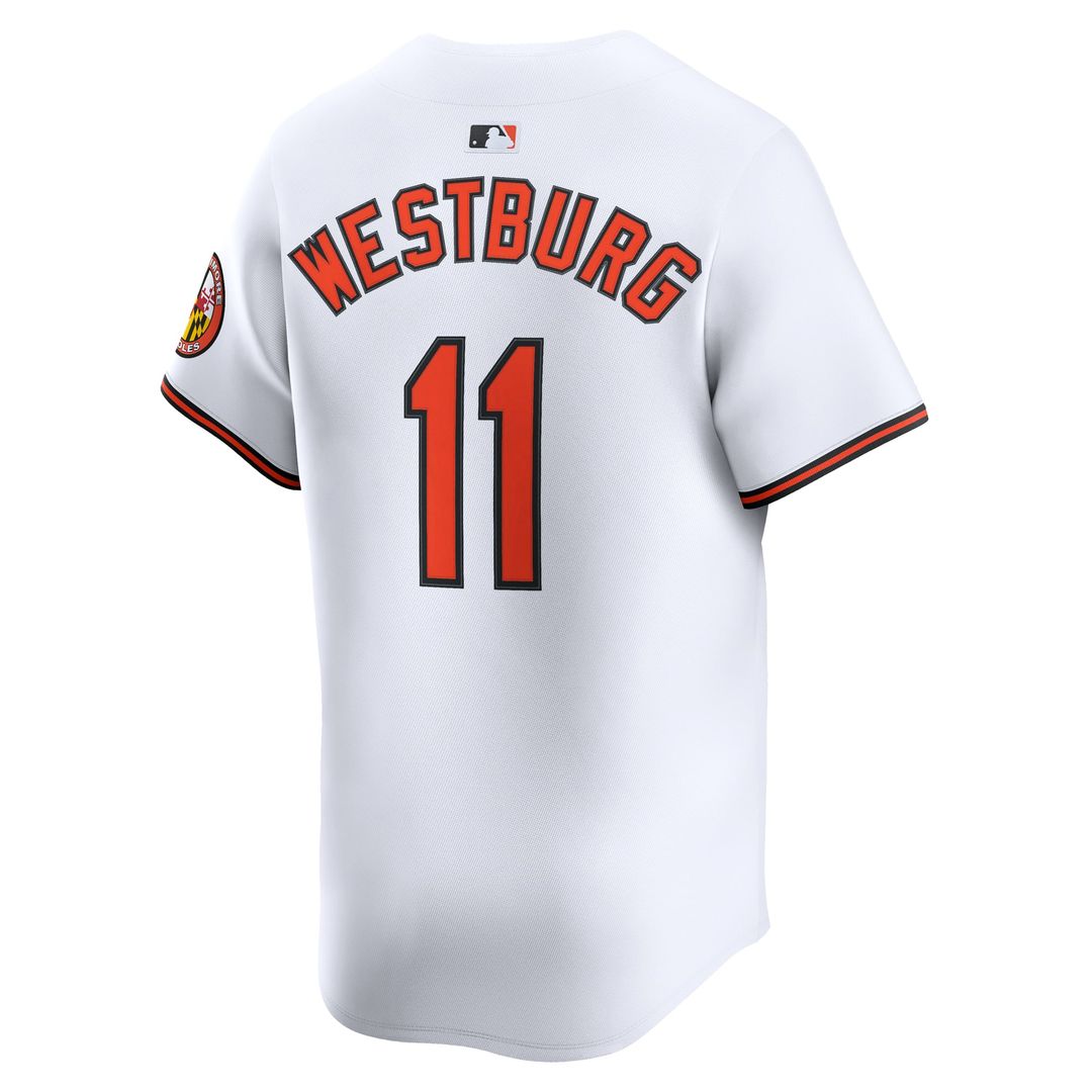 Baltimore Orioles Westburg White Home Limited Baseball Jersey | MLB Baseball Jersey