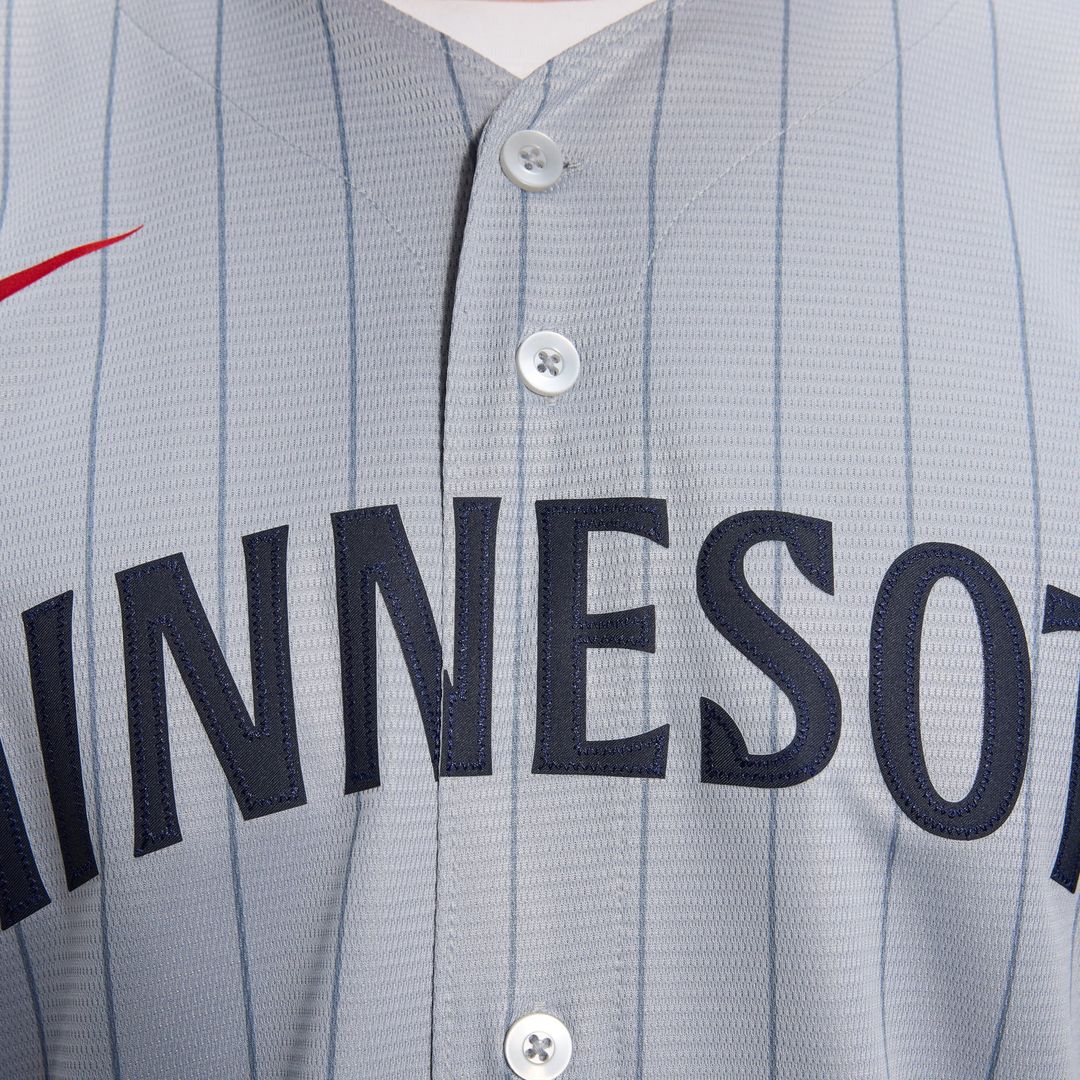 Minnesota Twins Gray Road Replica Team Baseball Jersey | MLB Baseball Jersey