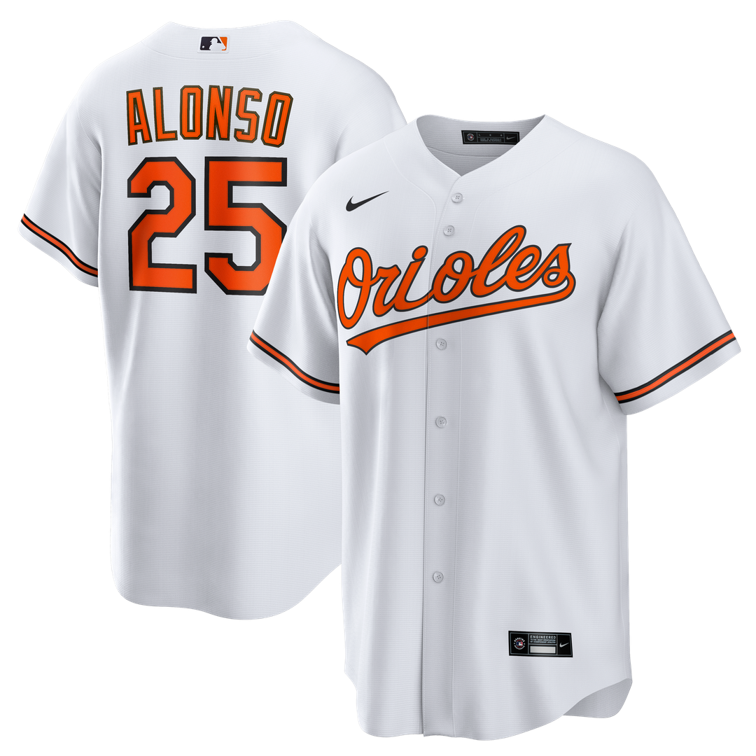 Baltimore Orioles Pete Alonso White Home Replica Baseball Jersey