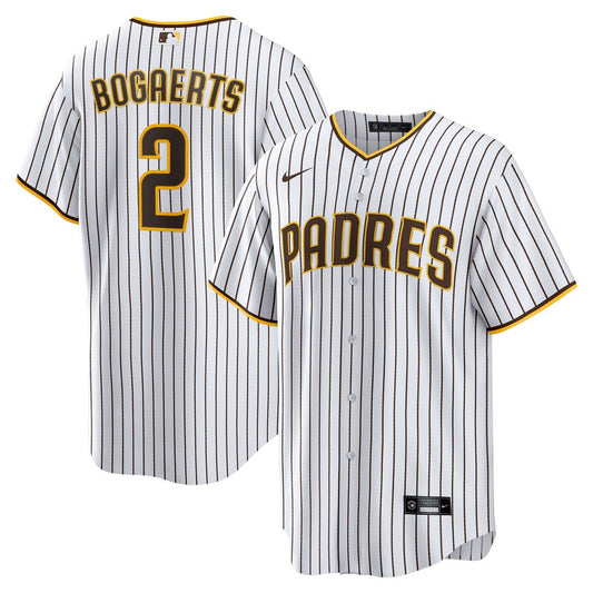 San Diego Padres Xander Bogaerts White/Brown Home Official Replica Baseball Jersey