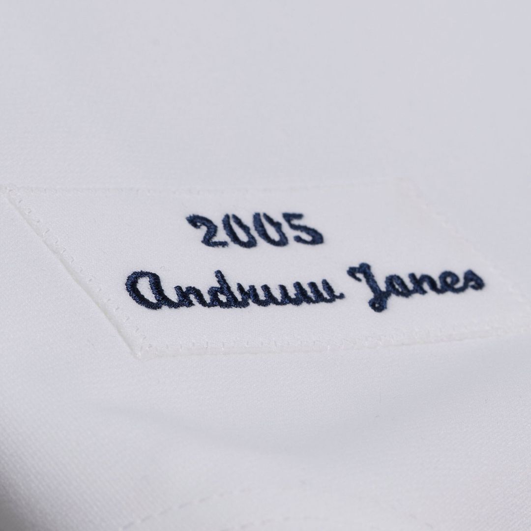 Atlanta Braves Andruw Jones White 2005 Authentic Baseball Jersey | MLB Baseball Jersey