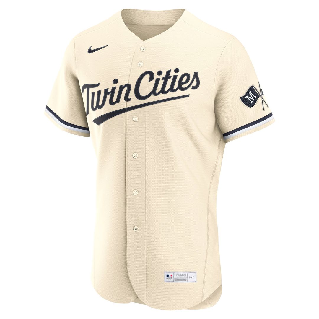 Minnesota Twins Cream Alternate Authentic Baseball Jersey | MLB Baseball Jersey