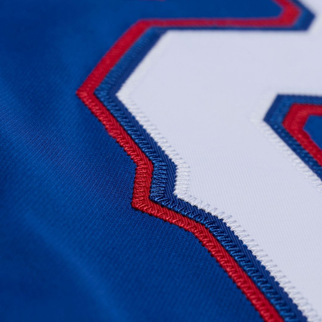 Texas Rangers Adrian Beltre Royal Cooperstown Mesh Batting Practice Button-Up Baseball Jersey | MLB Baseball Jersey