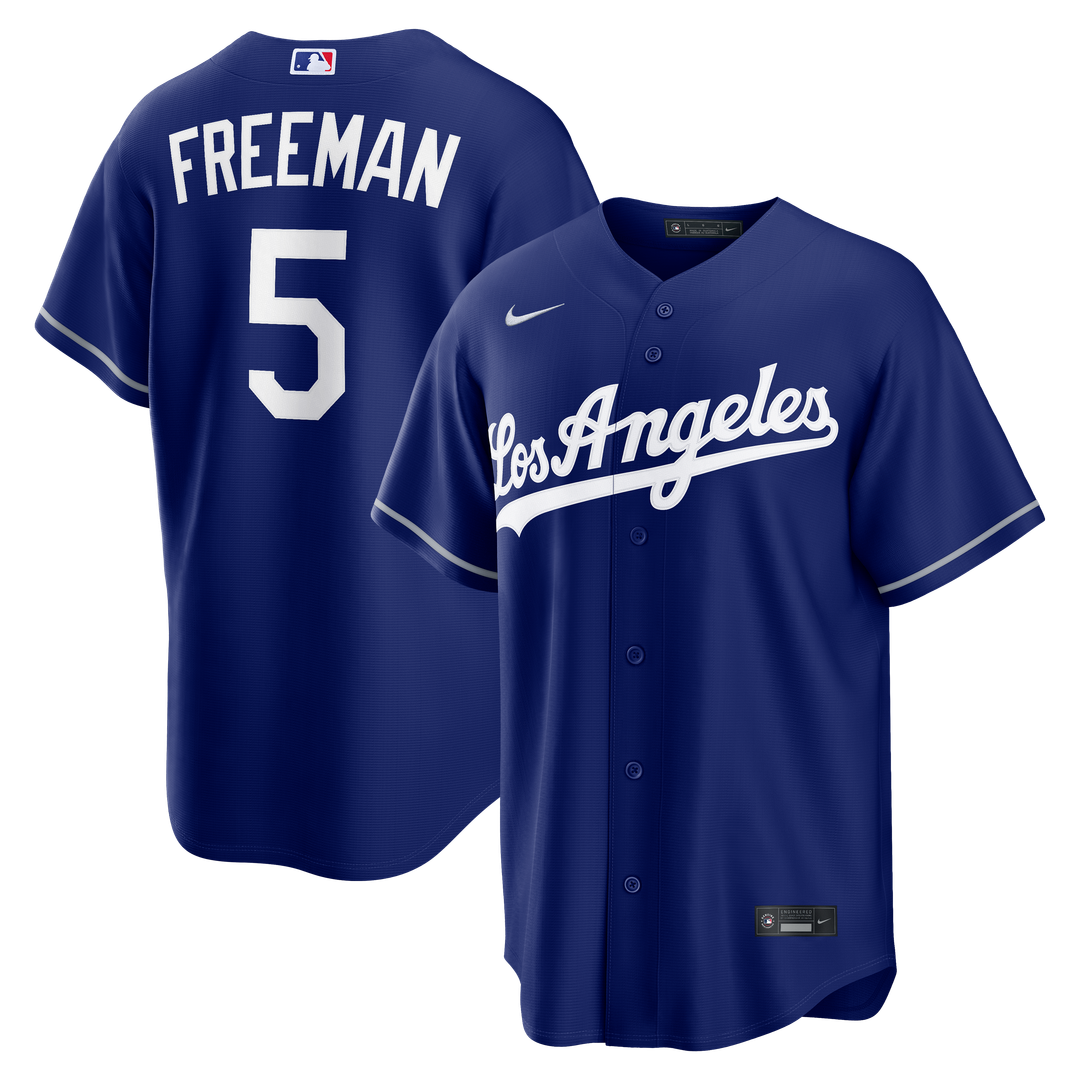 Los Angeles Dodgers Freddie Freeman Royal Alternate Replica Baseball Jersey