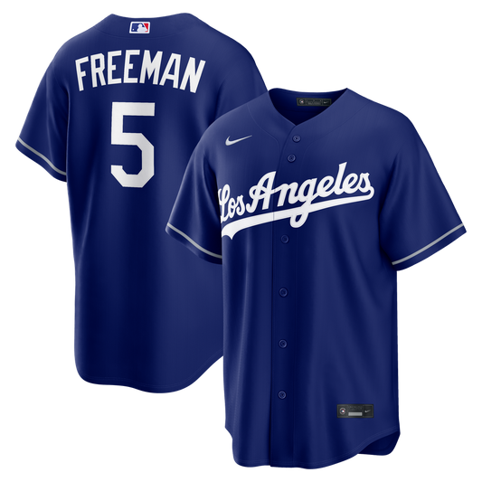 Los Angeles Dodgers Freddie Freeman Royal Alternate Replica Baseball Jersey
