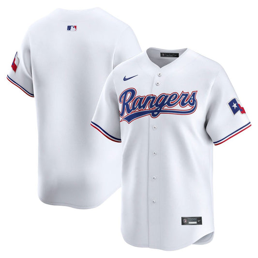 Texas Rangers White Home Limited Baseball Jersey