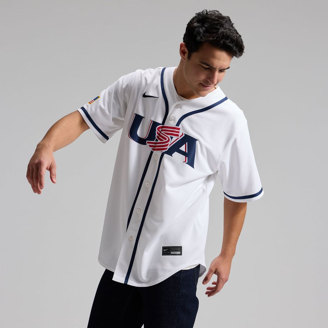 USA Baseball Aaron Judge White 2026 World Baseball Classic Home Stadium Baseball Jersey | MLB Baseball Jersey