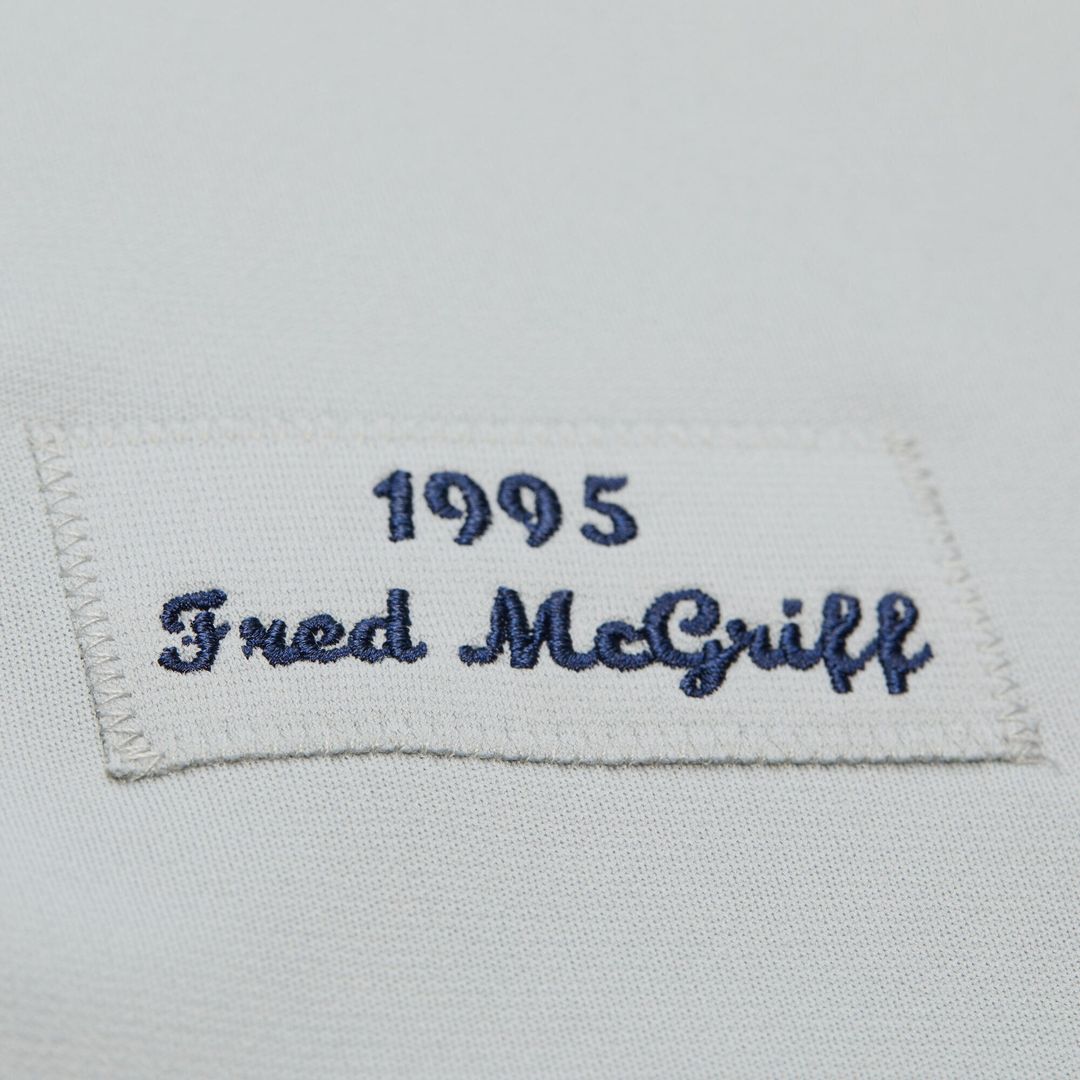 Atlanta Braves Fred McGriff Gray 1995 Throwback Authentic Baseball Jersey | MLB Baseball Jersey
