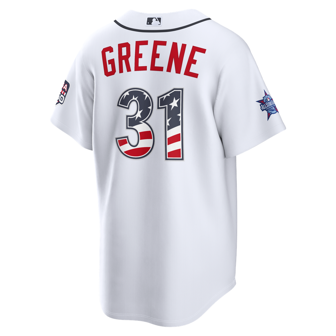 2026 All-Star Edition Stars & Stripes Men's Detroit Tigers Riley Greene White Stadium Baseball Jersey | MLB Baseball Jersey