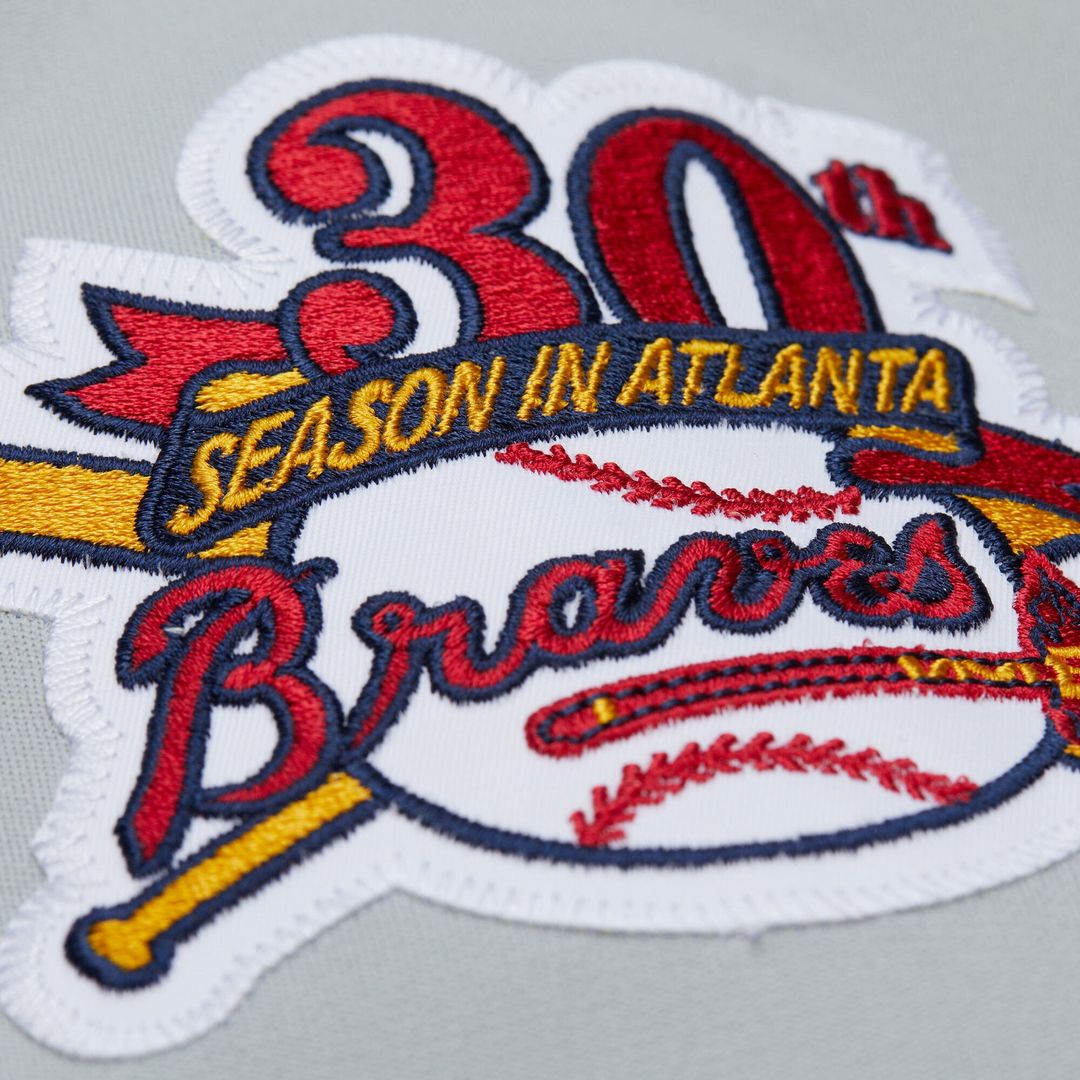 Atlanta Braves Chipper Jones Gray 1995 Throwback Authentic Baseball Jersey | MLB Baseball Jersey