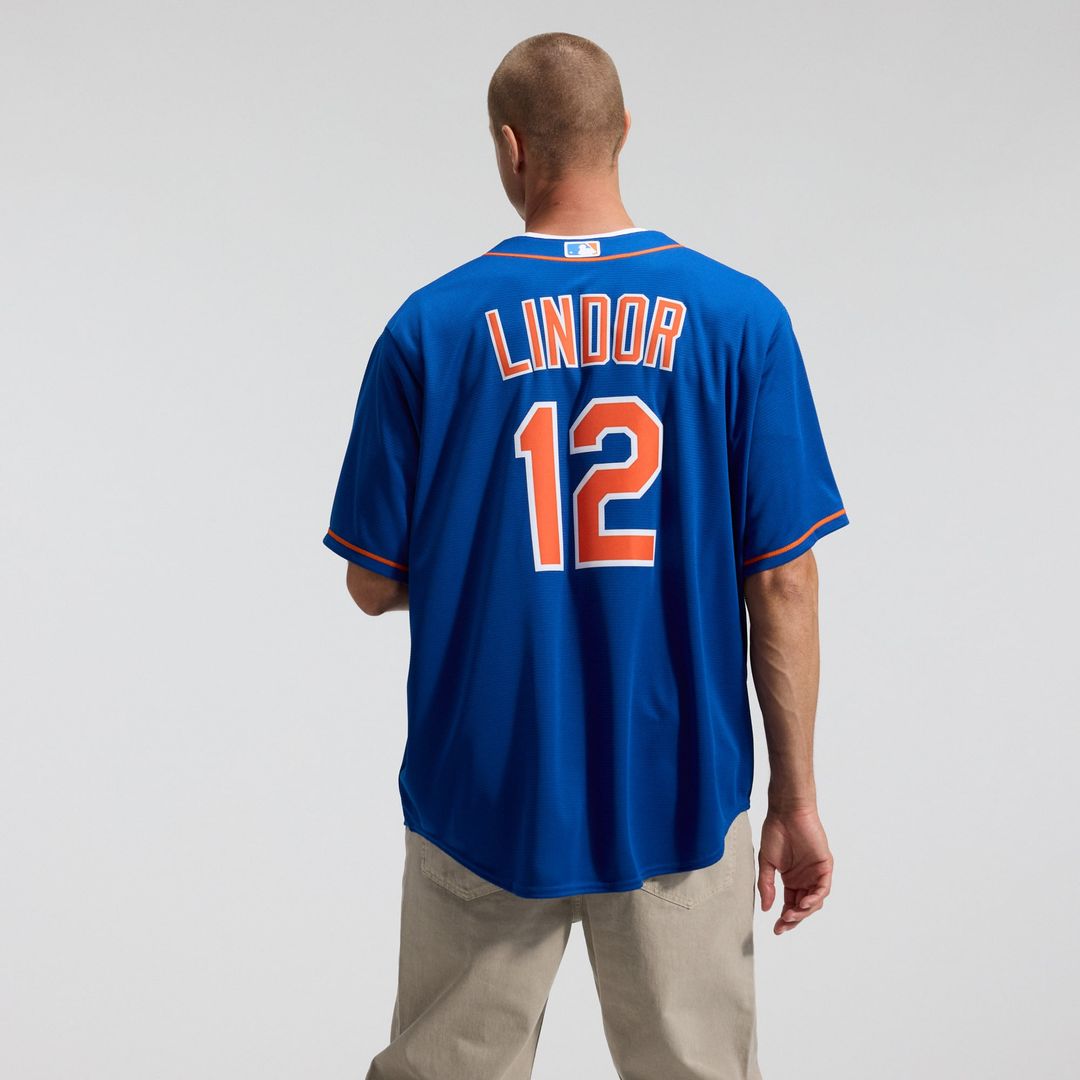 New York Mets Francisco Lindor Royal Alternate Replica Baseball Jersey | MLB Baseball Jersey