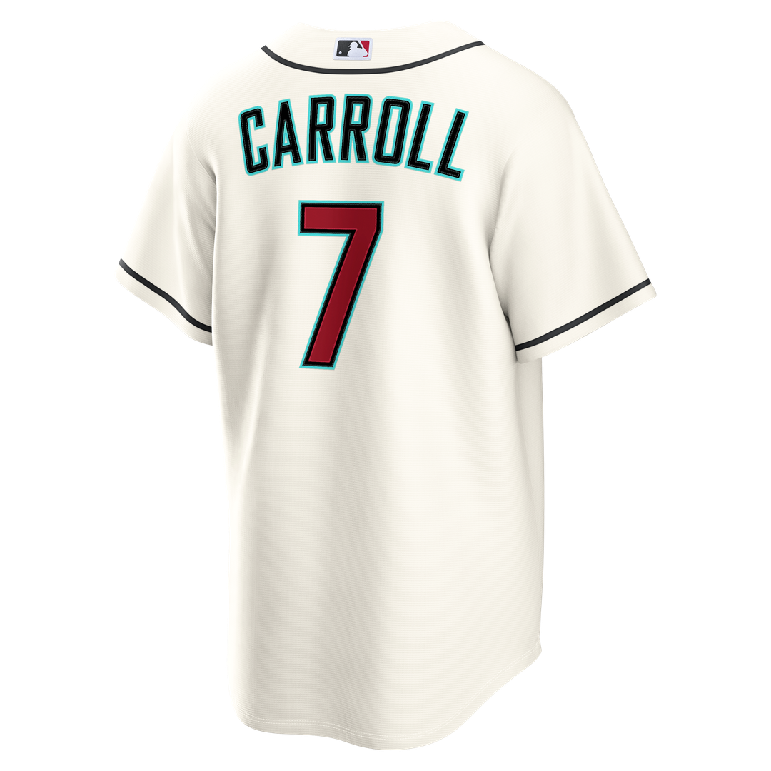 Arizona Diamondbacks Corbin Carroll Cream Home Replica Baseball Jersey | MLB Baseball Jersey