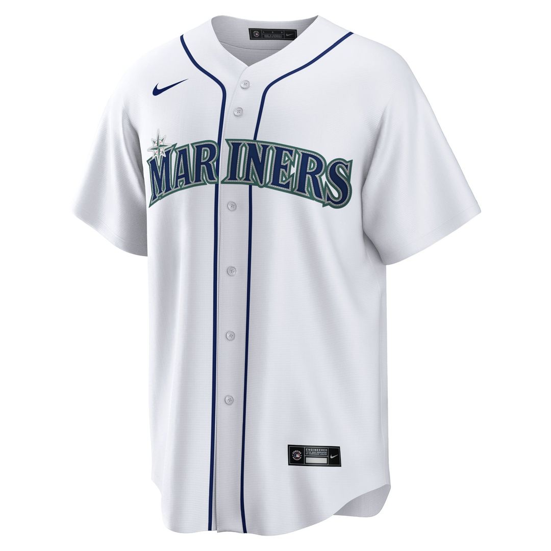 Seattle Mariners JP Crawford White Home Replica Baseball Jersey | MLB Baseball Jersey