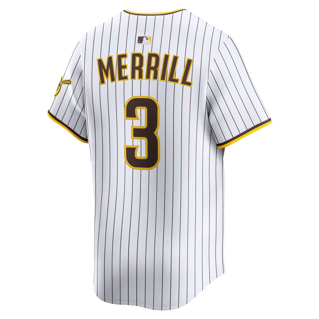 San Diego Padres Jackson Merrill Brown Road Limited Baseball Jersey | MLB Baseball Jersey