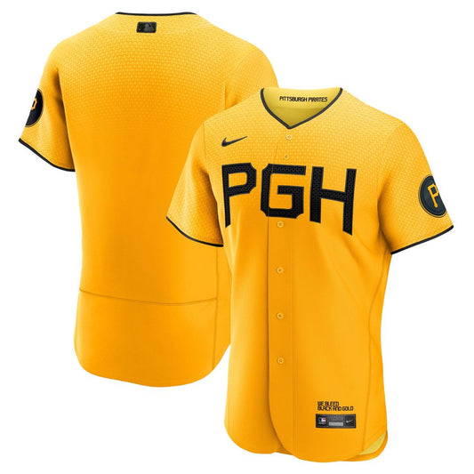 Pittsburgh Pirates Gold City Connect Authentic Baseball Jersey