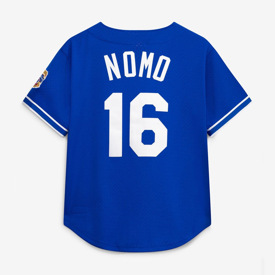 Los Angeles Dodgers Hideo Nomo Royal Big & Tall Cooperstown Collection Mesh Batting Practice Baseball Jersey | MLB Baseball Jersey