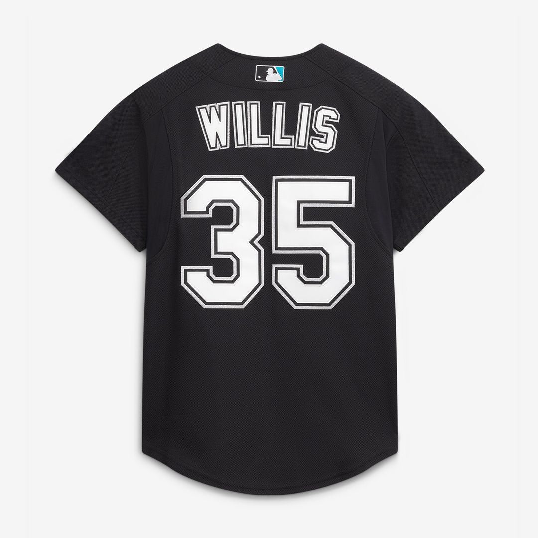 Florida Marlins Dontrelle Willis Black Cooperstown Collection Mesh Batting Practice Button-Up Baseball Jersey | MLB Baseball Jersey