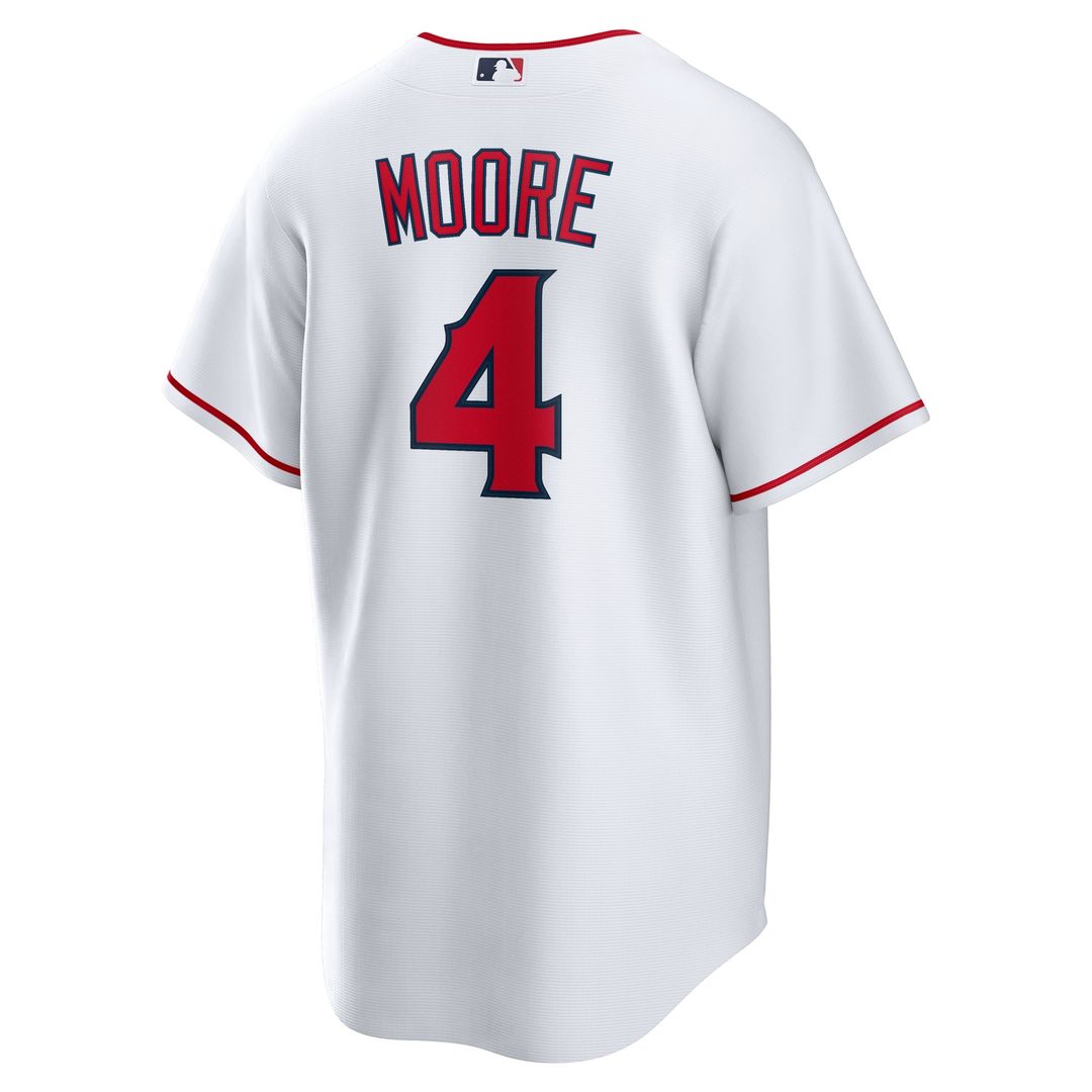 Los Angeles Angels Christian Moore White Home Replica Baseball Jersey | MLB Baseball Jersey