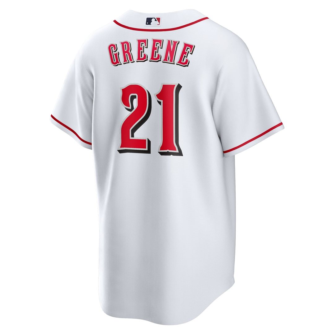 Cincinnati Reds Hunter Greene White Home Replica Baseball Jersey | MLB Baseball Jersey