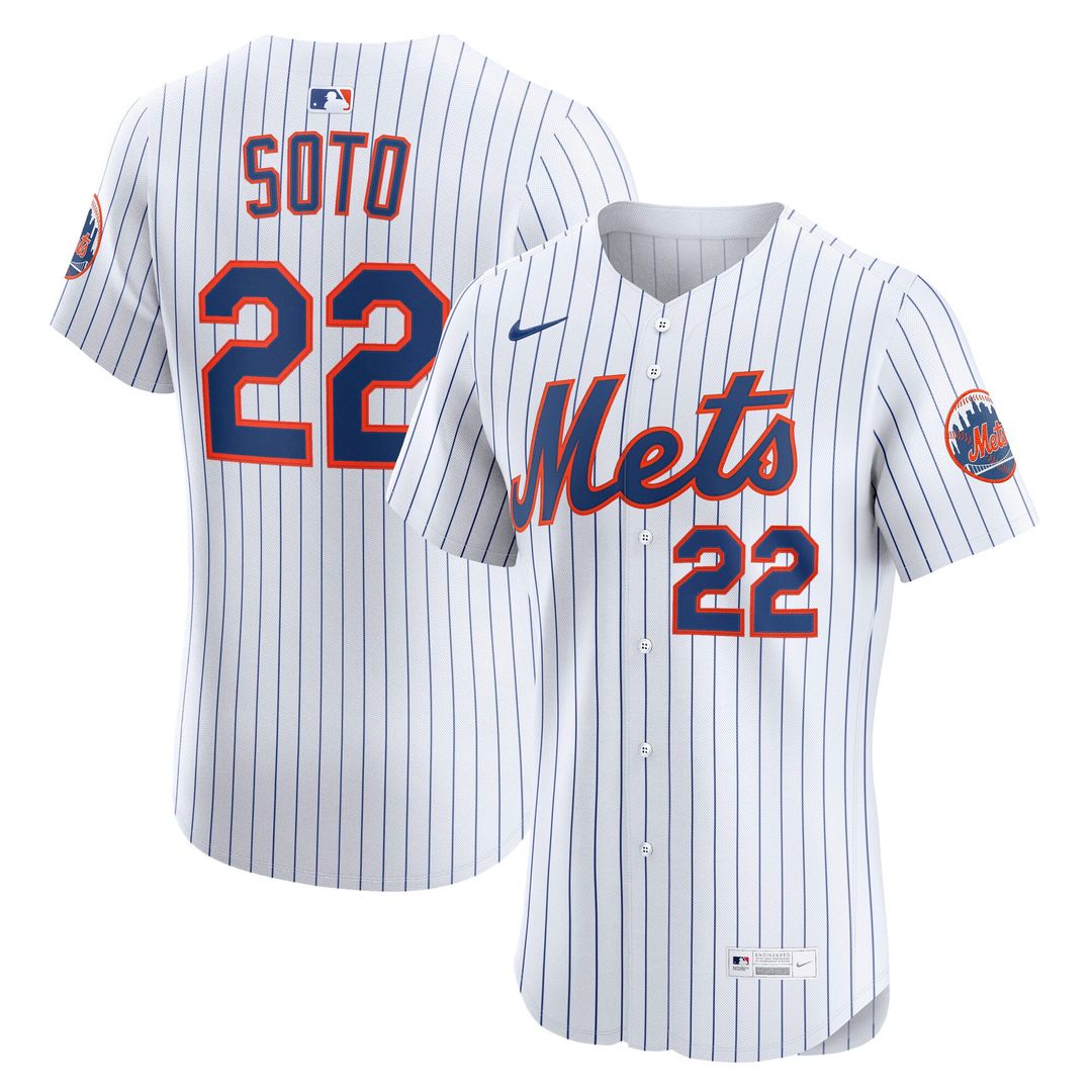 New York Mets Juan Soto White Home Elite Baseball Jersey