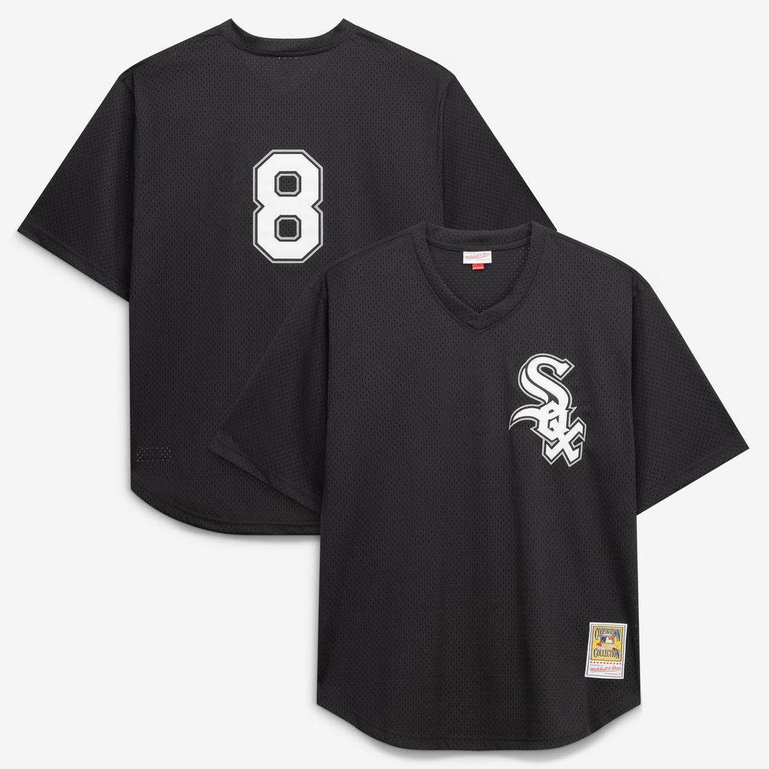 Chicago White Sox Bo Jackson Black Cooperstown Collection Big & Tall Mesh Batting Practice Baseball Jersey