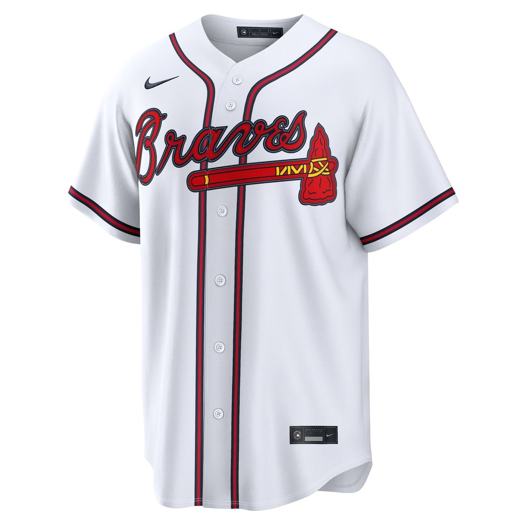 Atlanta Braves Ronald Acuña Jr. White Home Replica Baseball Jersey | MLB Baseball Jersey