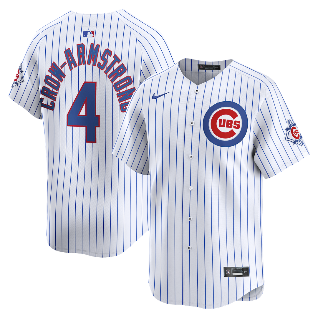 Chicago Cubs Pete Crow-Armstrong White 150th Anniversary Limited Baseball Jersey