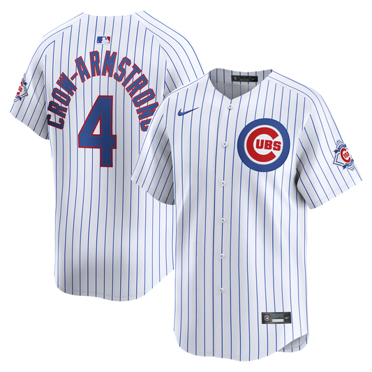 Chicago Cubs Pete Crow-Armstrong White 150th Anniversary Limited Baseball Jersey