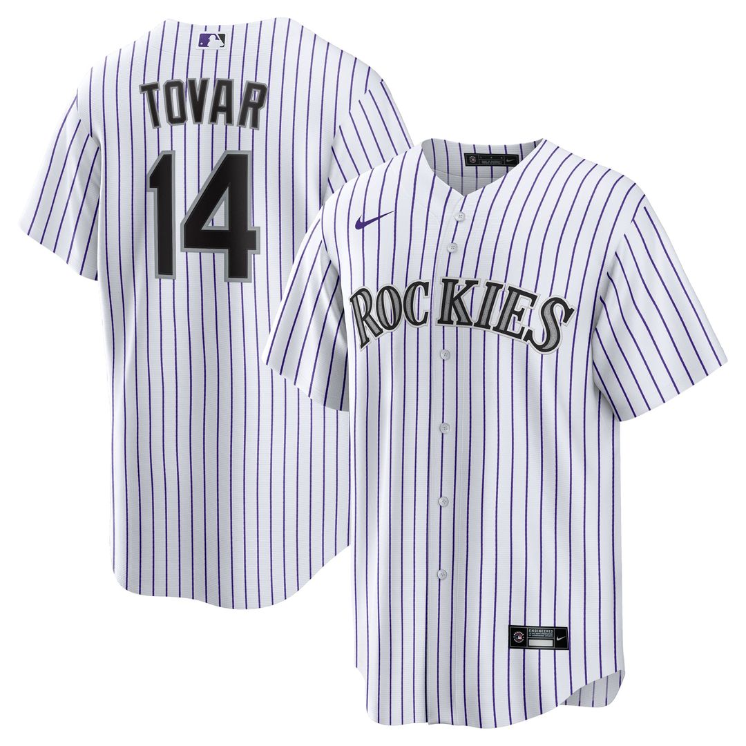 Colorado Rockies Ezequiel Tovar White Home Replica Baseball Jersey