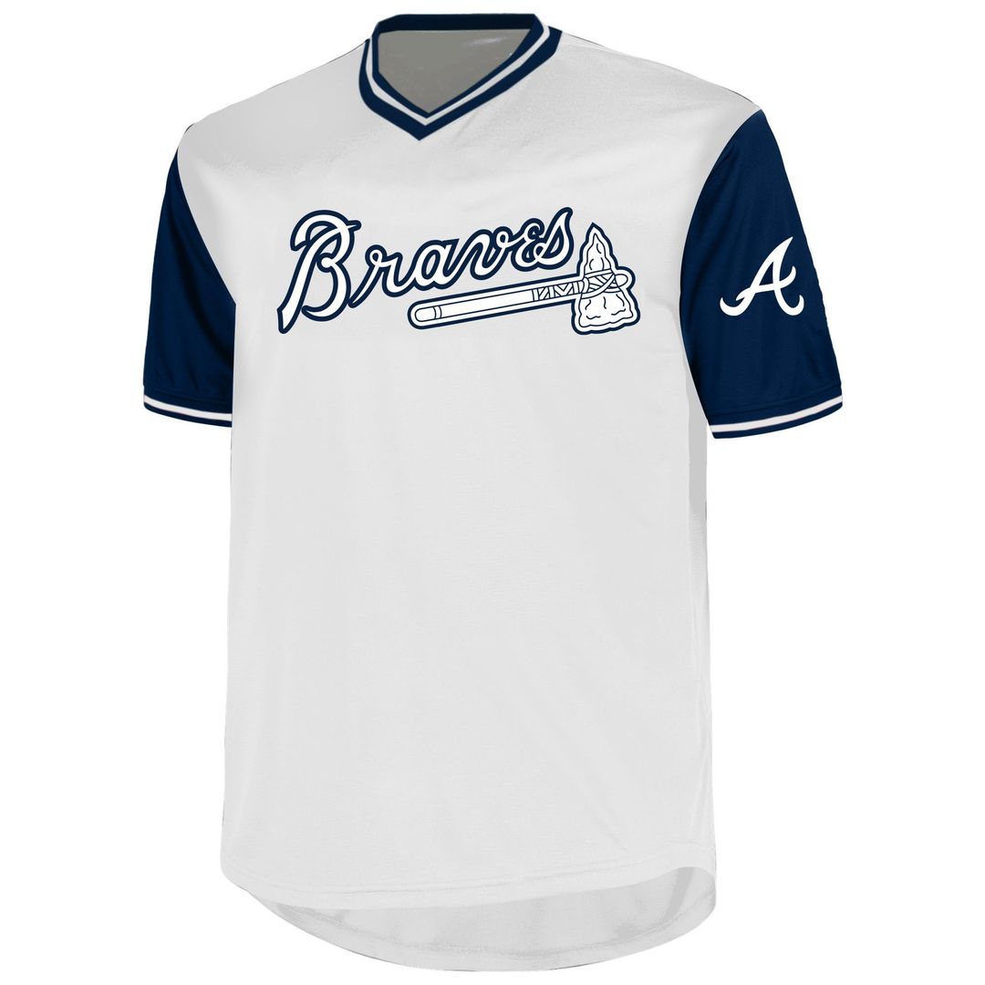 Atlanta Braves Ronald Acuña Jr. Profile White Big & Tall Name & Number Baseball Jersey | MLB Baseball Jersey