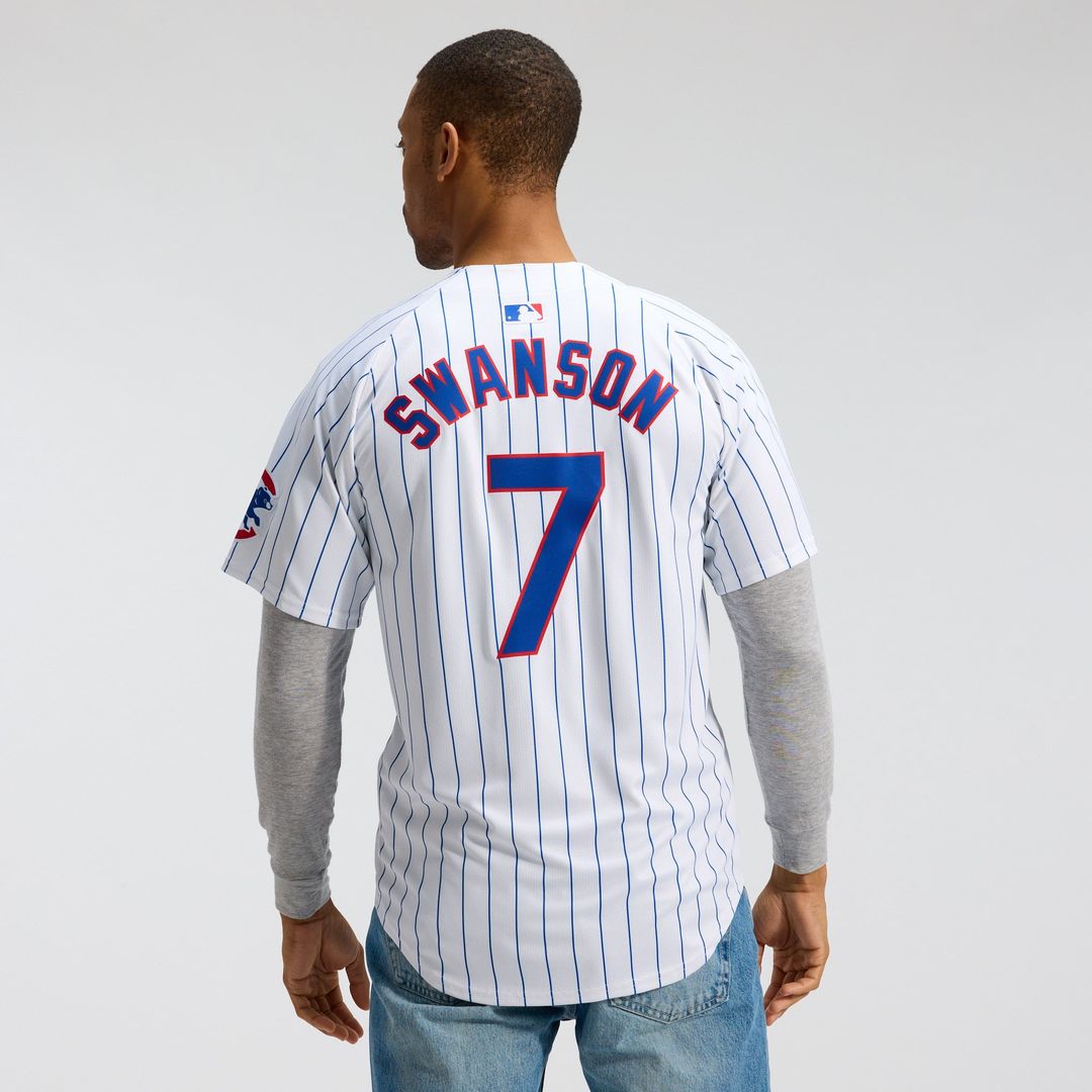 Chicago Cubs Dansby Swanson White Home Limited Baseball Jersey | MLB Baseball Jersey