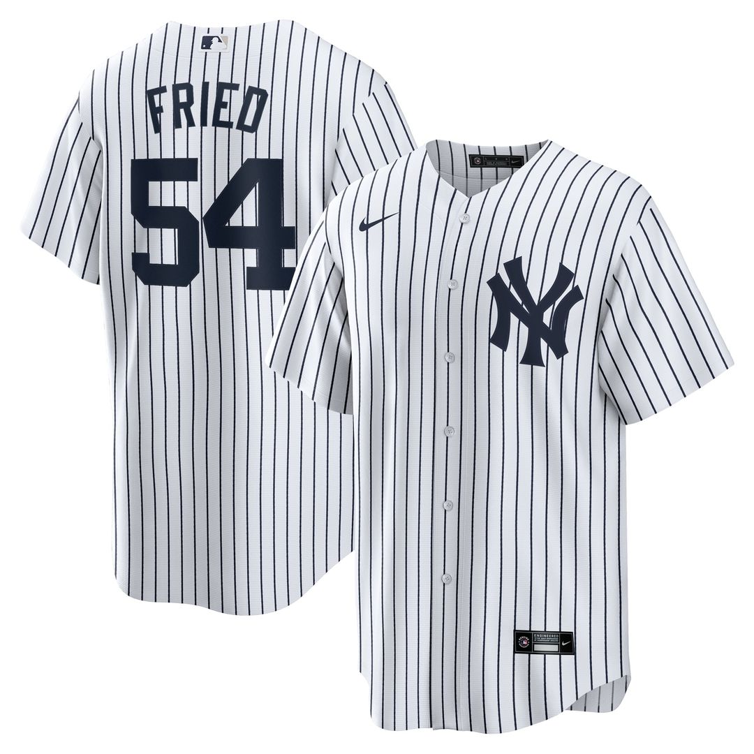 New York Yankees Max Fried White Home Replica Baseball Jersey