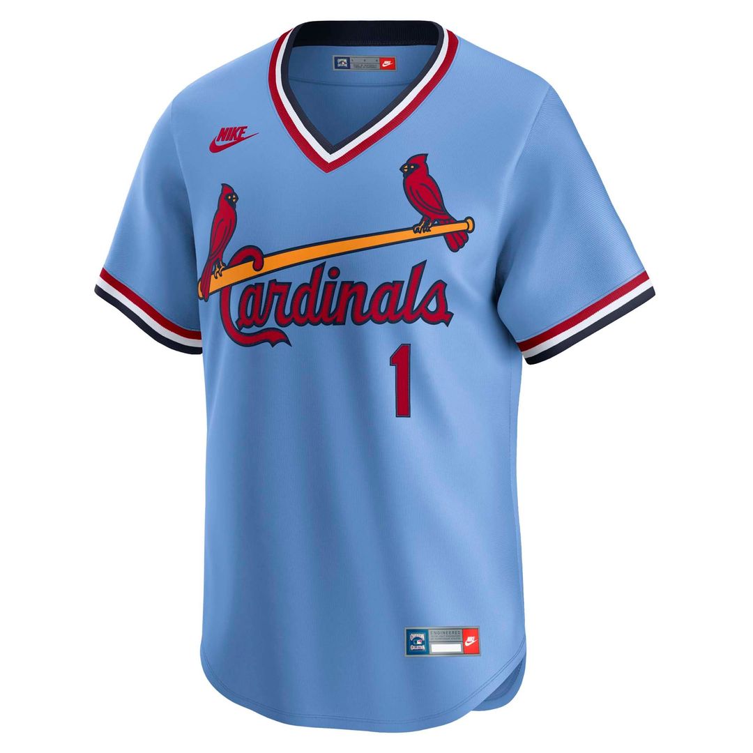 St. Louis Cardinals Ozzie Smith White Throwback Cooperstown Collection Limited Baseball Jersey | MLB Baseball Jersey