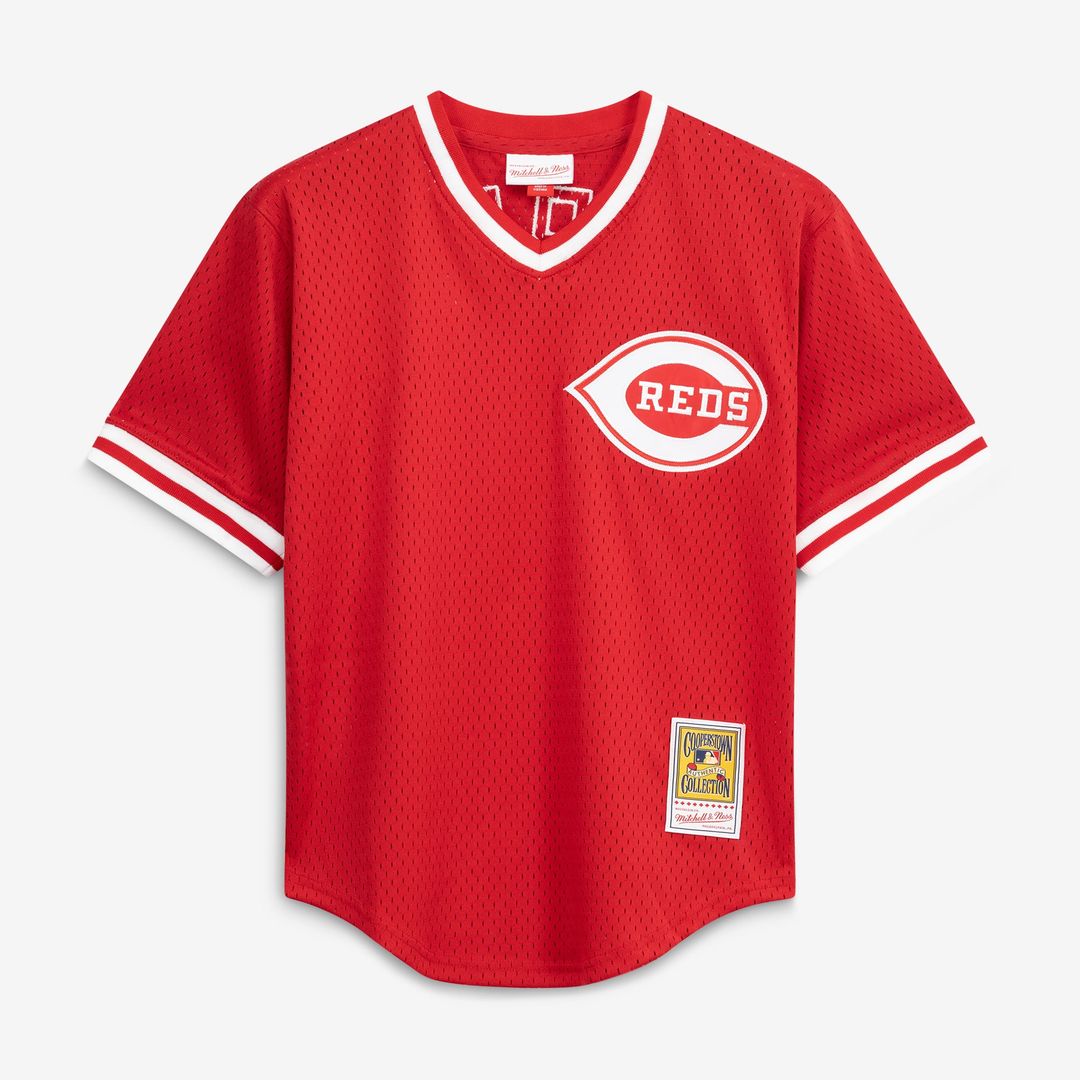 Cincinnati Reds Barry Larkin Red Authentic Batting Practice Baseball Jersey | MLB Baseball Jersey