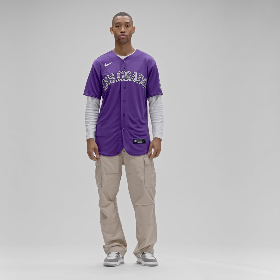Colorado Rockies Purple Alternate Authentic Baseball Jersey | MLB Baseball Jersey