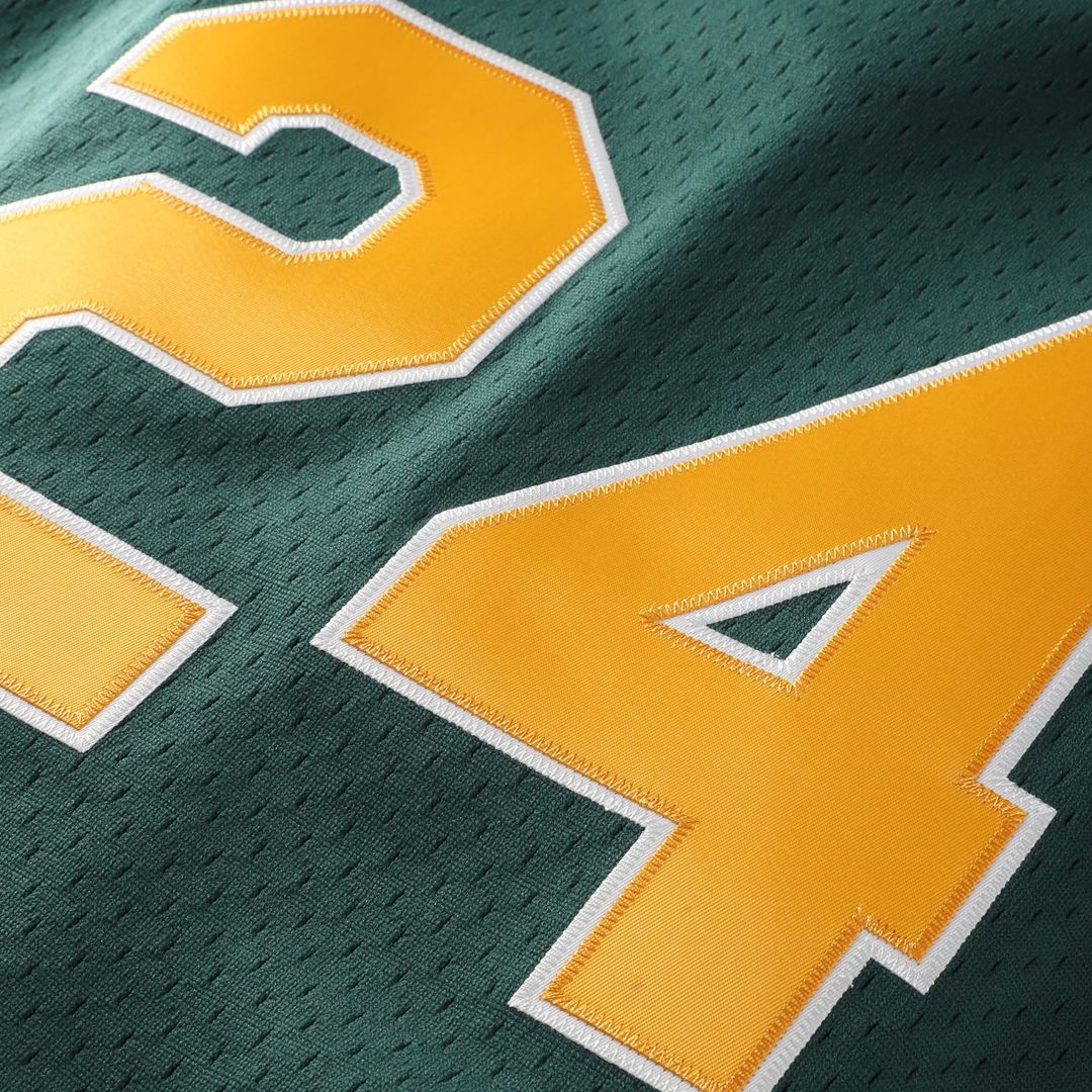 Athletics Rickey Henderson Green Authentic Batting Practice Baseball Jersey | MLB Baseball Jersey