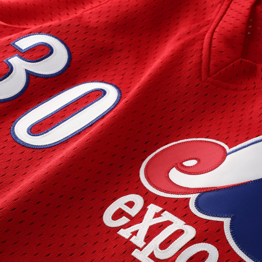 Montreal Expos Tim Raines Scarlet Authentic Batting Practice Baseball Jersey | MLB Baseball Jersey