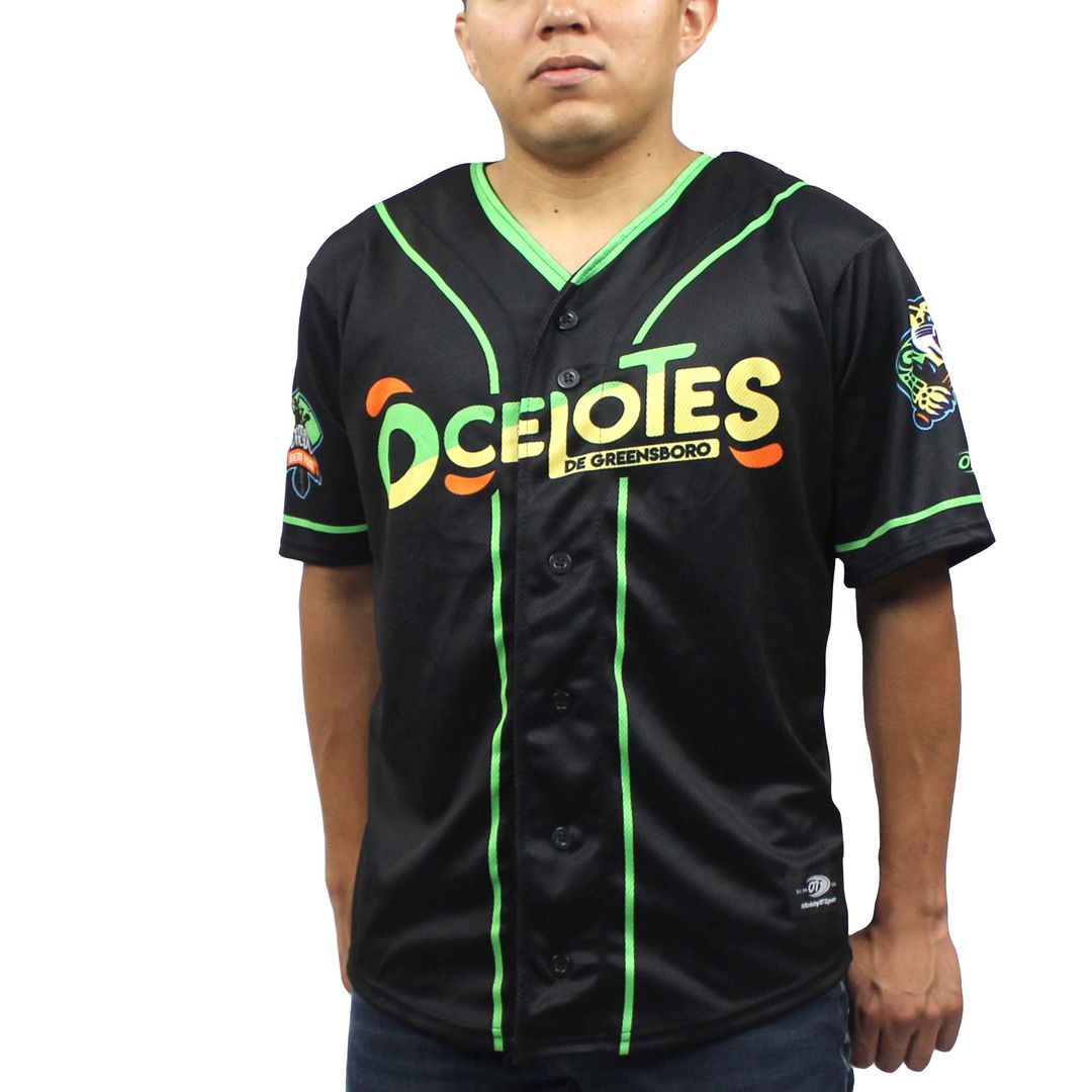 Greensboro Grasshoppers Black Copa Replica Baseball Jersey