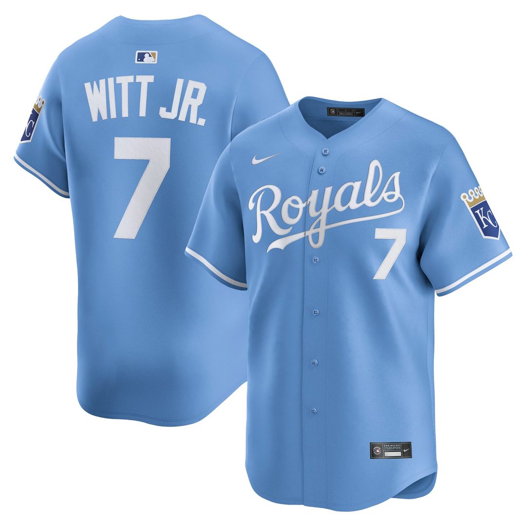 Kansas City Royals Bobby Witt Jr. White Home Limited Baseball Jersey | MLB Baseball Jersey
